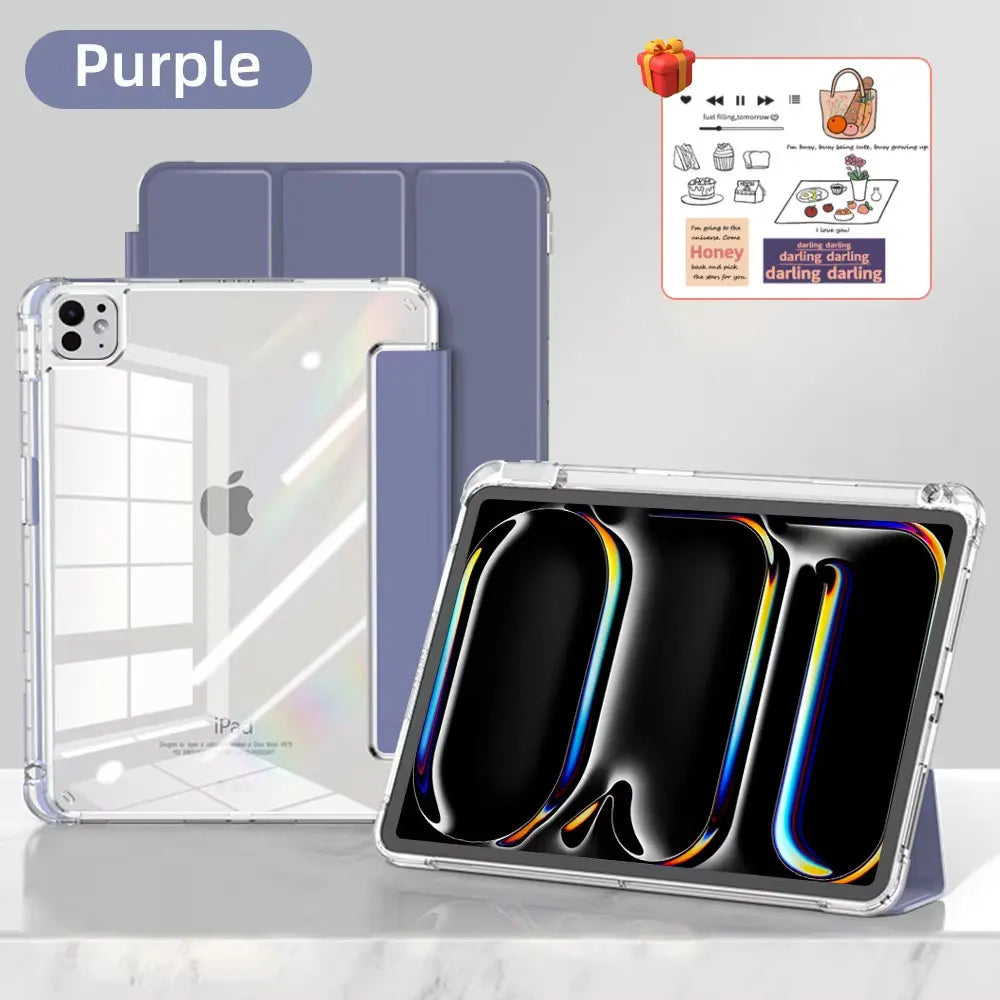For ipad a16 case 11th 10th Gen Case For iPad Pro Air 13 11 M3 M2 M4  12.9 " 9 8 7 6 5 4 Mini 7 6 Smart case with pen Holder