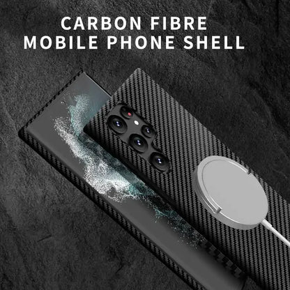 Luxury Carbon Fiber Case For Samsung Galaxy S25 S24 S23 S22 S21 Ultra Plus S24Ultra 5G Cover Hard PC Ultra Thin Protective Cases