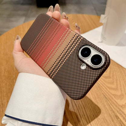Luxury Carbon Fiber Kevlar Pattern For Magsafe Magnetic Case For iPhone 17 Air 16 15 14 Plus 13 12 11 Pro Max Shockproof Cover