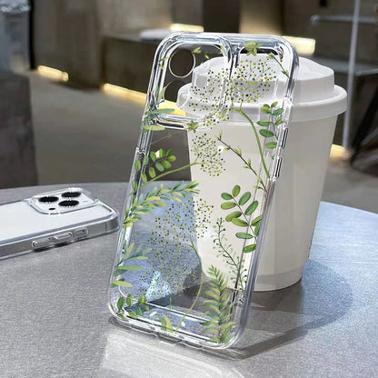 Cute Flower Clear Case For Samsung Galaxy A56 A36 5G Case S25 Ultra S24 FE S23 S22 S21 A55 A16 A35 A26 A06 Shockproof Back Cover