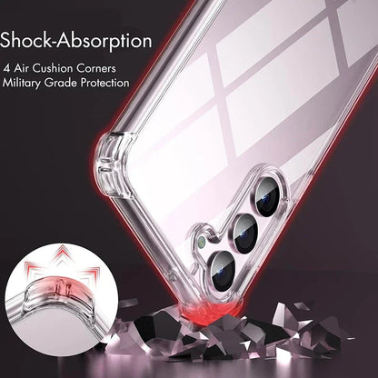 Hybrid Shockproof Case For Samsung Galaxy S25 S24 S23 S21 FE S22 Plus Ultra Clear Hard Case For Samsung A56 A36 A54 A34 A53 A33