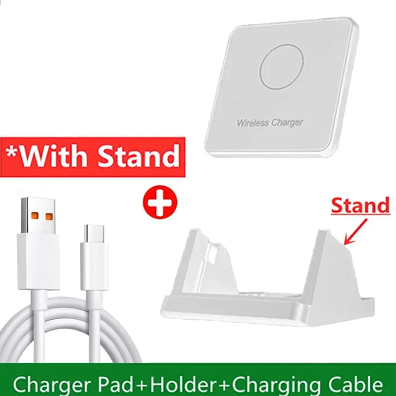 30W Wireless Charger Pad Stand Desktop Ultra-thin Mobile Phone Fast Charging Dock Station For iPhone 15 14 13 12 Samsung Xiaomi