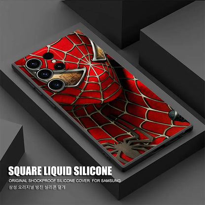 Marvel Spiderman Venom Deadpool Phone Case For Samsung Galaxy S24FE Cases S25 S23 S21 Ultra S24 FE S22 Plus A35 A54 A55 5G Cover