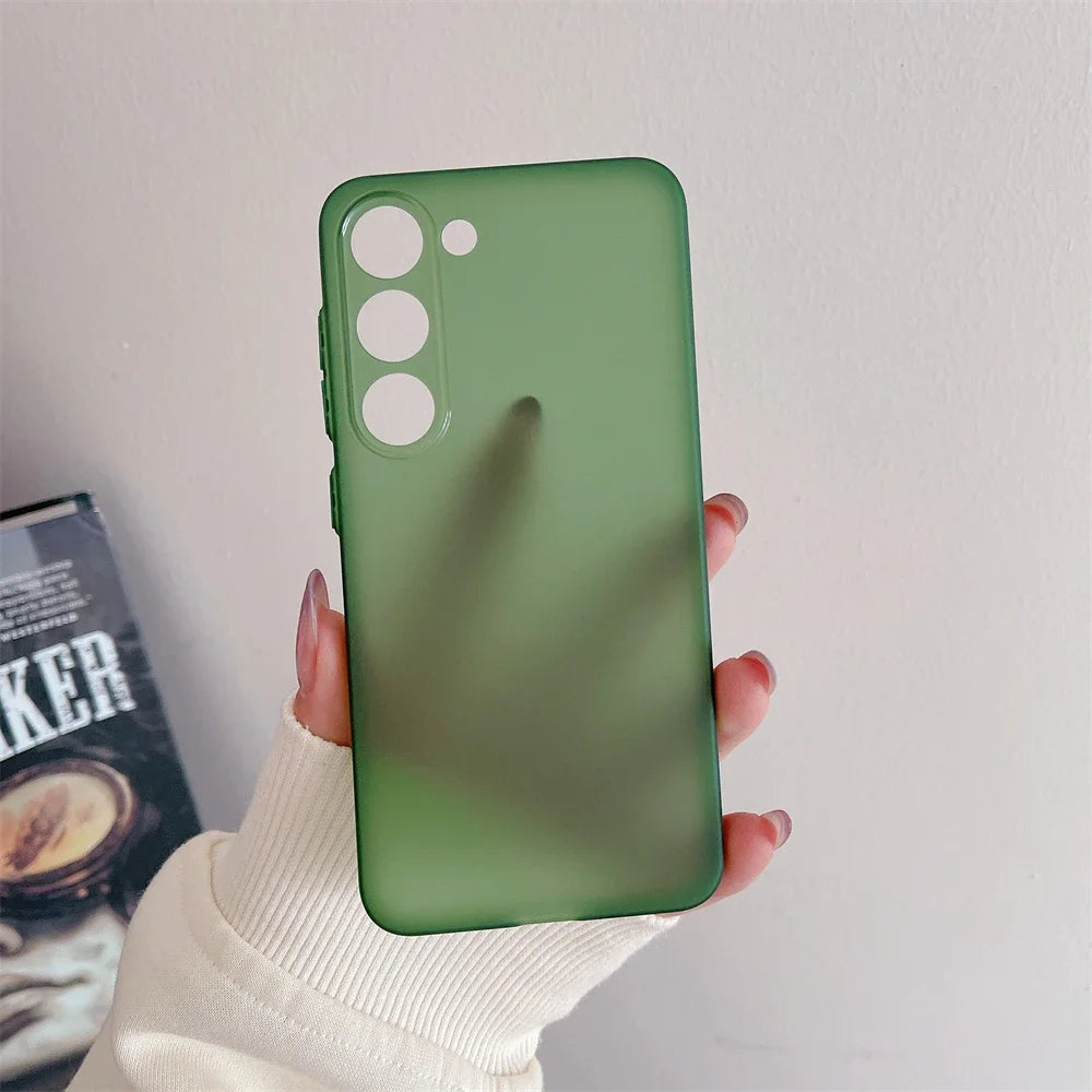 Ultra Thin Matte Armor Translucent Case For Samsung S25 S24 S23 FE S22 S21 Plus Ultra A32 A52 A53 A33 A54 Note20Ultra TPU Funda