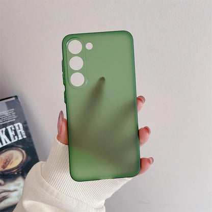 Ultra Thin Matte Armor Translucent Case For Samsung S25 S24 S23 FE S22 S21 Plus Ultra A32 A52 A53 A33 A54 Note20Ultra TPU Funda