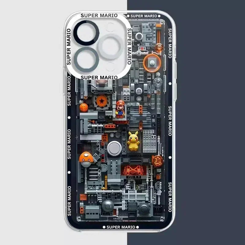 Building Blocks M-Marios Case For Xiaomi 13T 12T 11T 10T 14 13 12 11 Lite 5G NE POCO F6 X6 Pro X3 NFC X5 X4 GT F3 F4 F5 M6 M5S