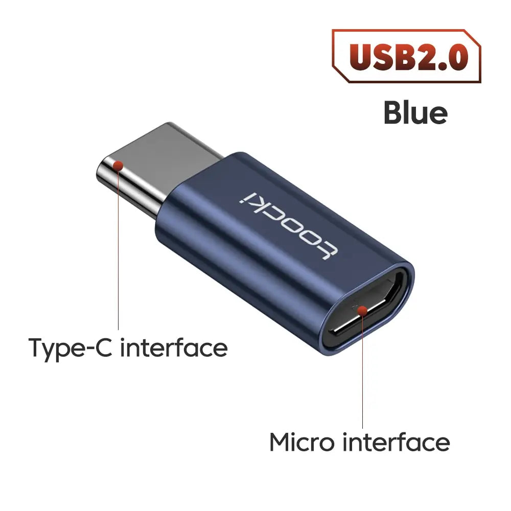 Toocki OTG USB 3.0 To Type C Adapter Micro To Type C Male To USB 2.0 Female Converter for Macbook Xiaomi Samsung OTG Connector