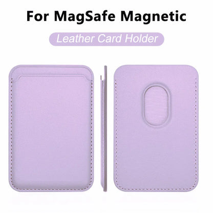 Luxury For Magsafe Magnetic Leather Wallet Case For iPhone 13 17 16 14 Pro Max 15Pro S25 Card Holder Phone Bag Cover Accessories