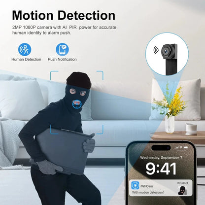 DIY HD 1080P WiFi Mini Camera Portable Video Recorder Micro Camcorder P2P Wireless Webcam Loop Recording Support Remote Viewing