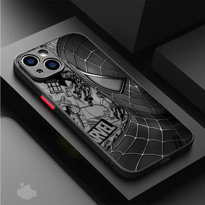 Marvel Spider-Man Venom Cover Phone Case for iPhone 11 12 Mini 13 14 16 15 Pro 15 16 Pro Max Matte Hard Shell