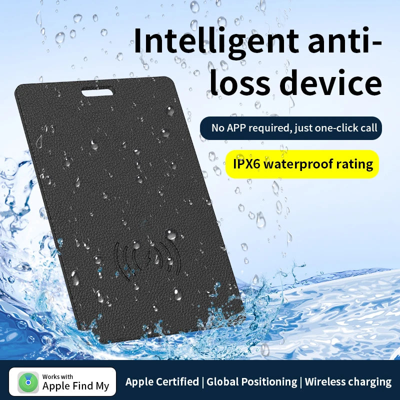 Wallet Tracking Card Ultra-thin GPS Location Smart Anti-loss Tag for Iphone Find My Bluetooth Device Wireless Charging Ipx6