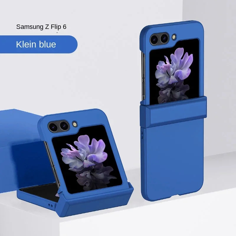 Skin Feel Hard Shell Phone Case for Samsung Galaxy Z Flip 7 6 5 4 3  Flip6 Flip5 Flip4 Flip7 Hinge Protection Shockproof Cover