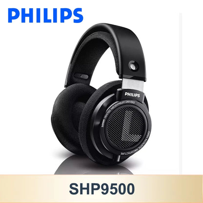 Philips SHP9500 Wired Headphones HiFi Stereo Music Earphone 3.5mm 6.3mm Interface Computer Laptop Mobile Phone Universal Headset
