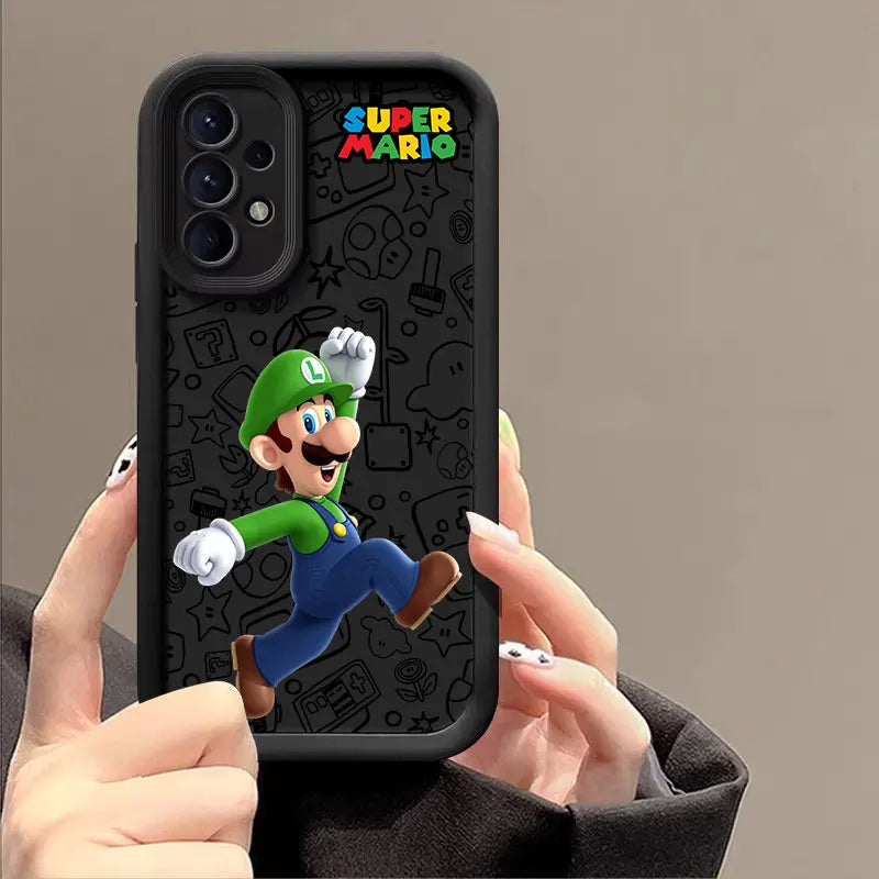 Cartoon Super M-Mario Bros Phone Case For Samsung Galaxy A14 A15 S21 S22 S23 S24 FE Plus Ultra A25 A35 A52 A53 A54 A55 5G Covers