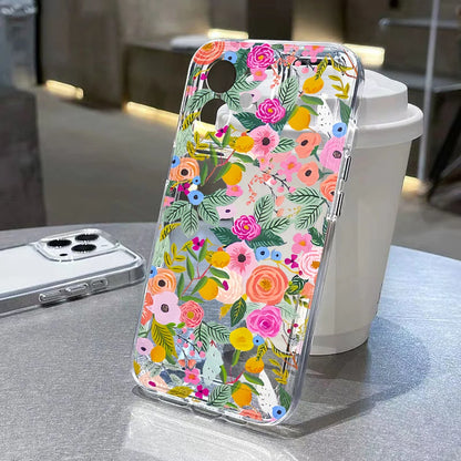 S25 Ultra Case For Samsung A55 5G A54 A53 A52 A56 A36 A26 A33 A34 A16 A35 A32 S24 S23 Plus S22 S21 S20 FE Flower Soft TPU Cover
