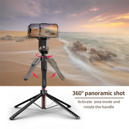 2025 NEW 1850mm Monopod Remote Shutter for iPhone Samsung Xiaomi Phone Holder four Tripod Wireless Bluetooth Selfie Stick