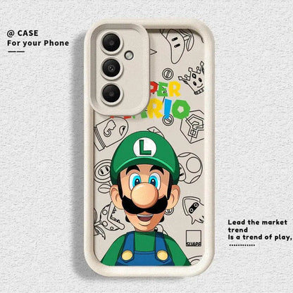 Super M-Marios Bros Phone Case for Galaxy A12 A13 A14 4G 5G A13 A22 A16 5G A23 4G 5G A24 4G A32 4G 5G A33 5G A34 5G Matte