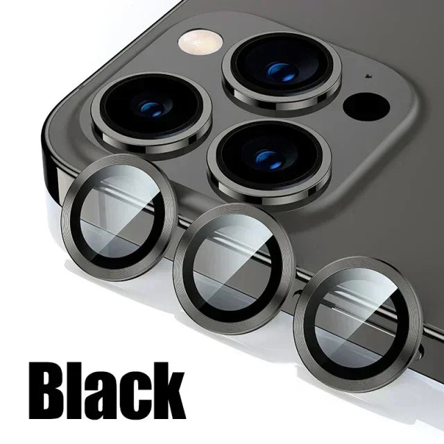 3Pcs Metal Lens Protector Glass For iPhone 16 13 12 11 14 15 Pro Max Mini Camera Lens Protection Film For iPhone 16 14 15 Plus