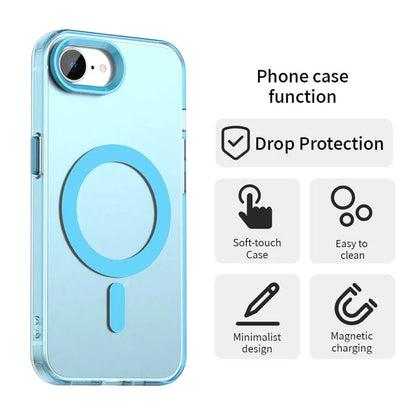 For iPhone 16e Case iPhone 16e Cover Magnetic Matte Durable Bumper Shield Protective Back Phone Cases For iPhone 16e Funda