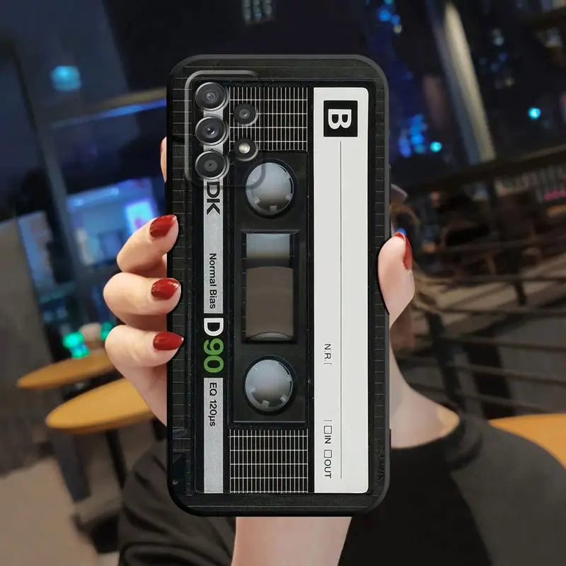 Case For Samsung Galaxy A52 A53 A12 A13 A54 A32 A51 A71 A23 A33 A21s 5G A22 A50 Soft Phone Retro Camera Games