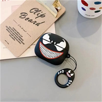 3D Cartoon Case for AirPods 4 2024 New Silicone Earphone Charging Case for AirPods Pro 2 Cover for AirPods 3 With Hook