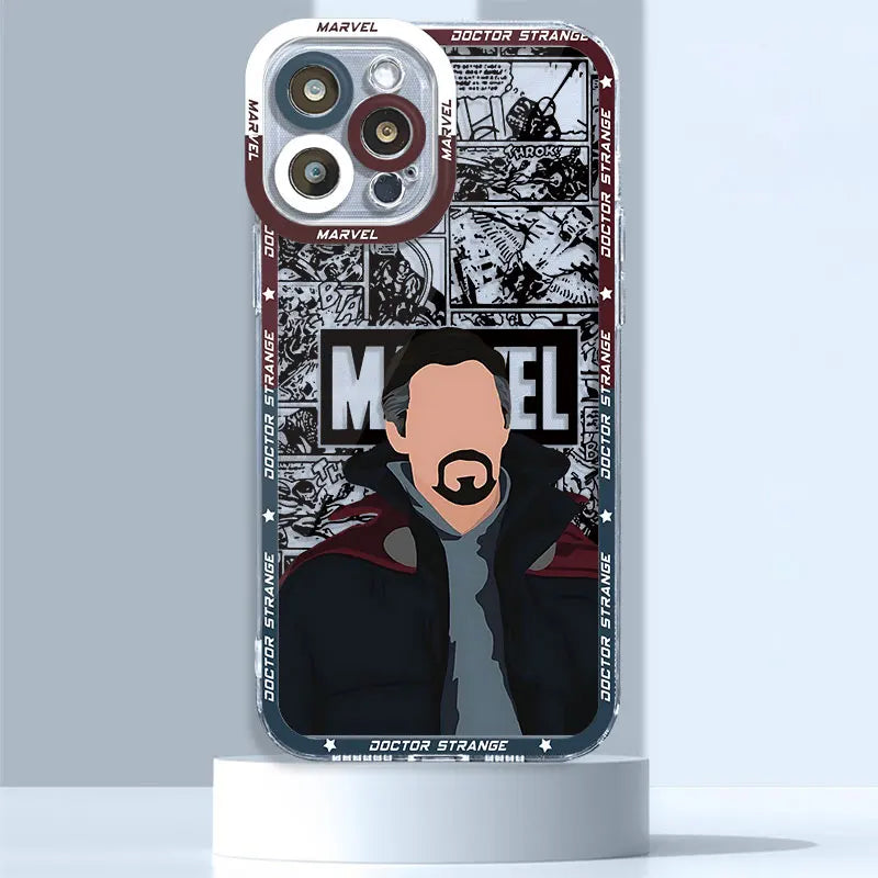 Marvel Iron Man Donnys Loki Case for iPhone 15 Pro 11Pro Max XR 12 13 Mini XSmax 14 7 Plus SE 6 8 X XS Phone Clear Fundas Cover