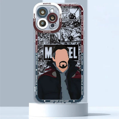 Marvel Iron Man Donnys Loki Case for iPhone 15 Pro 11Pro Max XR 12 13 Mini XSmax 14 7 Plus SE 6 8 X XS Phone Clear Fundas Cover