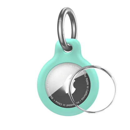 Waterproof AirTag Keychain Holder tag Lock Case Wire Cable,  Anti-Lost Protective Case with Keyring for Luggage, Key, Backpack