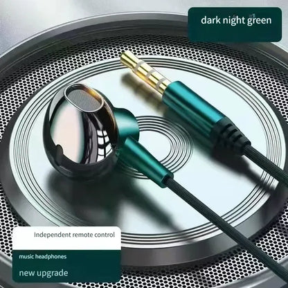 Type C&3.5mm Headphones Volume Control Headset With HD Mic Wired Earbuds For iPhone15/16 Samsung Galaxy Earphones
