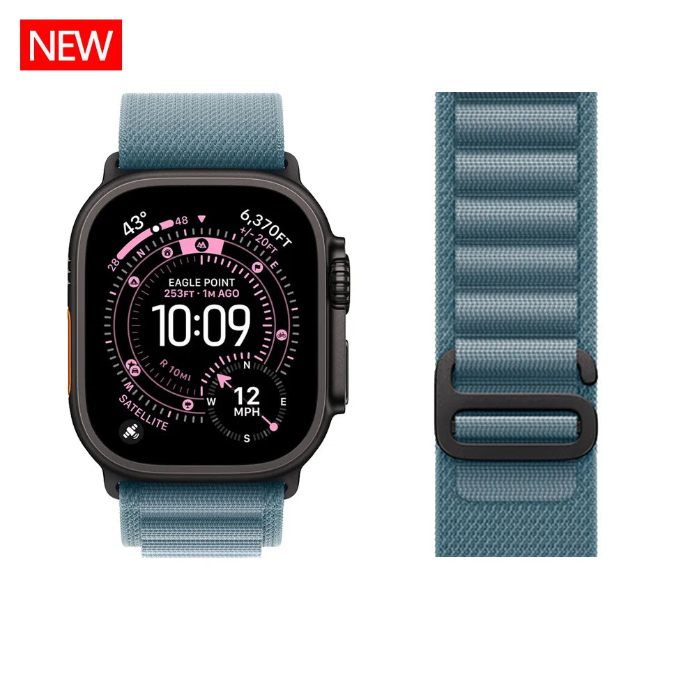 Alpine Loop Strap For Apple Watch Ultra 3 band 49mm Nylon bracelet iwatch series 11 10 42/46mm SE3 40/44mm 7 8 9 45mm 41mm Band