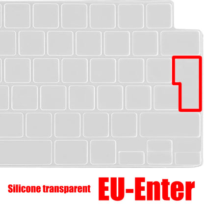 Ultra Thin Silicone Keyboard Cover Skin for MacBook Air & Pro 12/13/14/15/16inch A2991 A2992 A3113 A3114 A2179 A2338 A2681 A2941