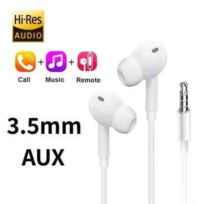 TypeC Wired Headphone Suitab For iPhone15 16 Earbuds Xiaomi 17 15 14 13 12 3.5MM AUX Redmi K40 Huawei Samsung Laptop With Mic