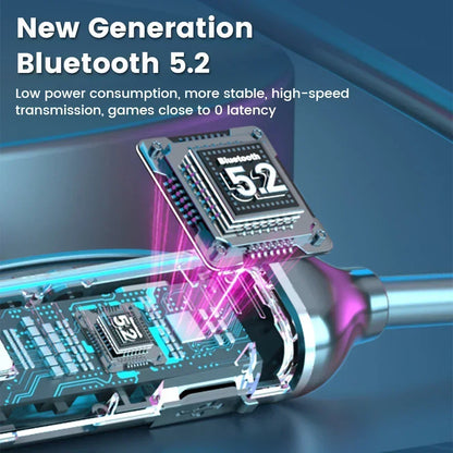 K58pro TWS Wireless Headphone Bluetooth 5.2 Earphones Magnetic Neckband Sport Waterproof Blutooth Headset with Mic Noise Cancell