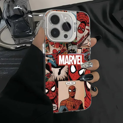 Marvel Spider Man Nice Spoof Super Cool Phone Case For iPhone 16 15 14 13 12 11 Pro Max XR XS 7 8Plus Y2K Soft Anti Fall Cover