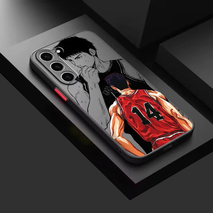 Sakuragi Hanamichi Slam Dunk Frosted Translucent For Samsung Galaxy S24 S23 S22 S21 S20 FE S10 S9 S8 Plus Ultra Pro 5G Funda