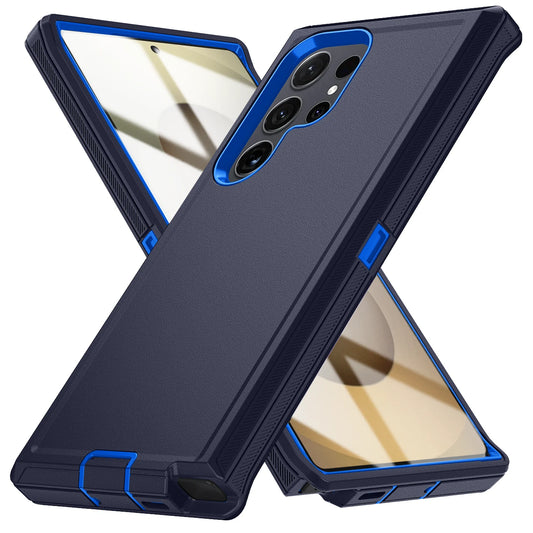 Military Armor Shockproof Phone Cases For Samsung S25 Ultra S24 Plus S23 FE S22 S21 S20 S24 Ultra Hard PC+TPU Bracket Back Cover
