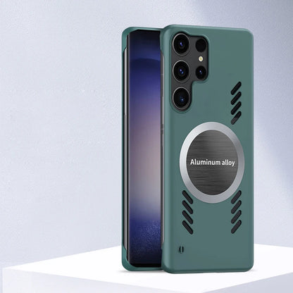 Luxury Graphene Heat Dissipation Cooling Magnetic Phone Case for Samsung S25 S24 S23 Ultra S22 Plus S21 S20 FE Frameless Cover