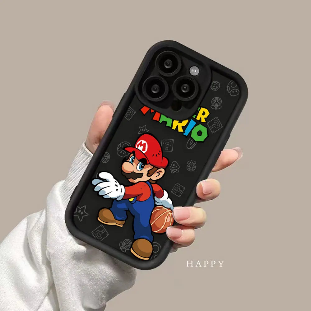 Super M-Mario Bros Game Phone Case For Realme C20 C21Y C30 C31 C33 C35 C53 C55 12 11 8 8I 7I 5 GT 3 NARZO 50 5G Case Funda Shell