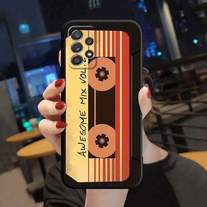 Case For Samsung Galaxy A52 A53 A12 A13 A54 A32 A51 A71 A23 A33 A21s 5G A22 A50 Soft Phone Retro Camera Games