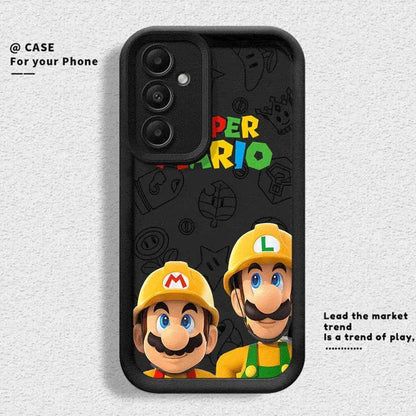 Super M-Marios Bros Phone Case for Galaxy A12 A13 A14 4G 5G A13 A22 A16 5G A23 4G 5G A24 4G A32 4G 5G A33 5G A34 5G Matte