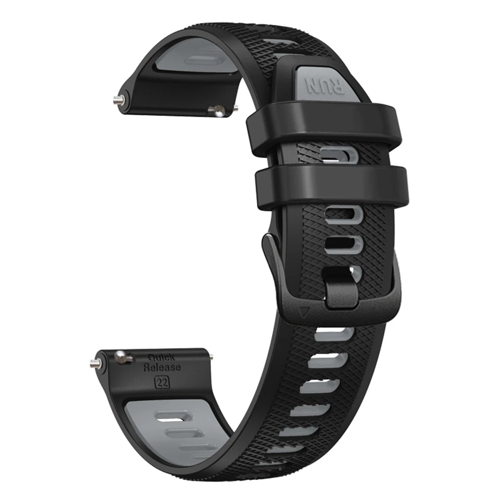 Universal 22mm Sports Silicone Strap For Garmin Forerunner 265 255 Music band For Vivoactive 4/Venu 2 45MM Bracelet Watchband