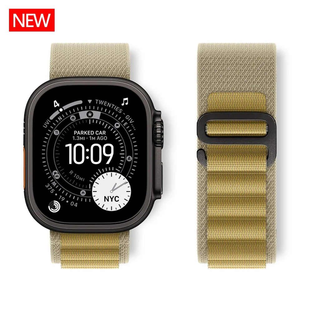 Alpine Loop Strap For Apple Watch Ultra 3 band 49mm Nylon bracelet iwatch series 11 10 42/46mm SE3 40/44mm 7 8 9 45mm 41mm Band