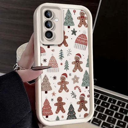 Santa Claus Case for Samsung Galaxy S25 Ultra Plus S24 S23 S22 S21 S20 FE A73 A72 A71 A56 A55 A54 5G A52 A52S A51 4G Back Cover