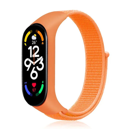 Nylon loop Mi band 4 5 6 Strap Replacement Soft Adjustable Wrist Watchband Pulsera correa For Xiaomi Mi band 3 4 5 6 7 Bracelet