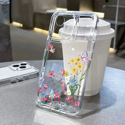 S25 Ultra Case For Samsung A55 5G A54 A53 A52 A56 A36 A26 A33 A34 A16 A35 A32 S24 S23 Plus S22 S21 S20 FE Flower Soft TPU Cover