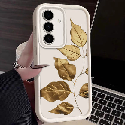 Petal Leaf Diagram Silicone Phone Case For Samsung Galaxy S23 S22 S21 S25 S24 S20 Ultra FE A35 A15 A25 A55 Note 20 Plus 5G Cover