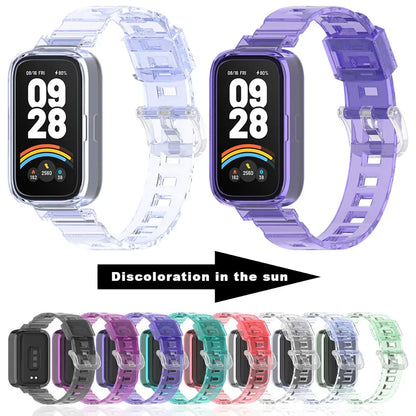 Watch Strap For Redmi Band 2/3 Wrist Band Bracelet SmartWatch Watchband Turn Color in Sunshine For Xiaomi Band 8/9 Active