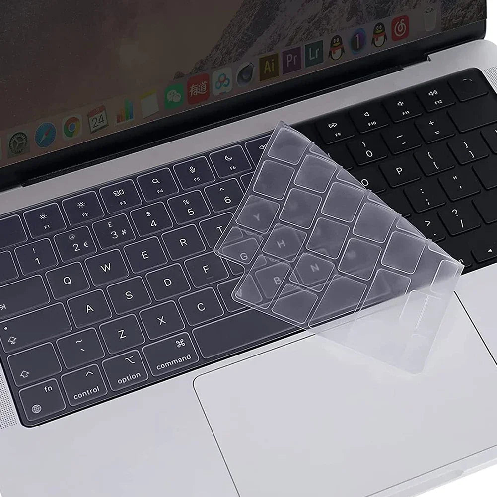 Keyboard Cover For 2005 - 2024 New M4/M3 Macbook Pro /Air 13/15/13.6/16/12 inch Skin (UK/US Layout)A2681/A2442/A2779/A2780/A2338