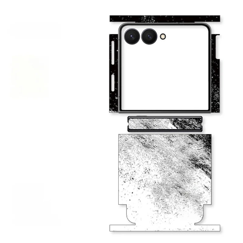 Skin For Samsung Galaxy Z Flip 7 6 5 4 2 Back Film Sticker Full Cover Protective Decal Wrap Side Frame Back Screen Protector