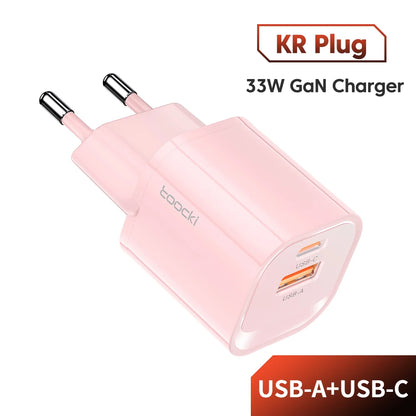 Toocki 33W GaN USB Type C Charger Quick Charge 3.0 PD 3.0 For iPhone 14 13 12 11 Pro Max XS For iPad Pro Air iPad Mini 2021